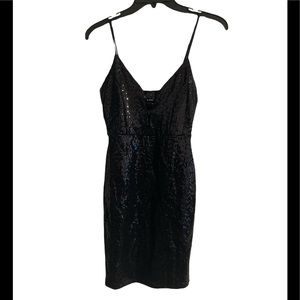 NYE Sequin Little Black Dress